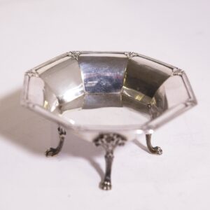 Silver Art Nouveau bon bon bowl